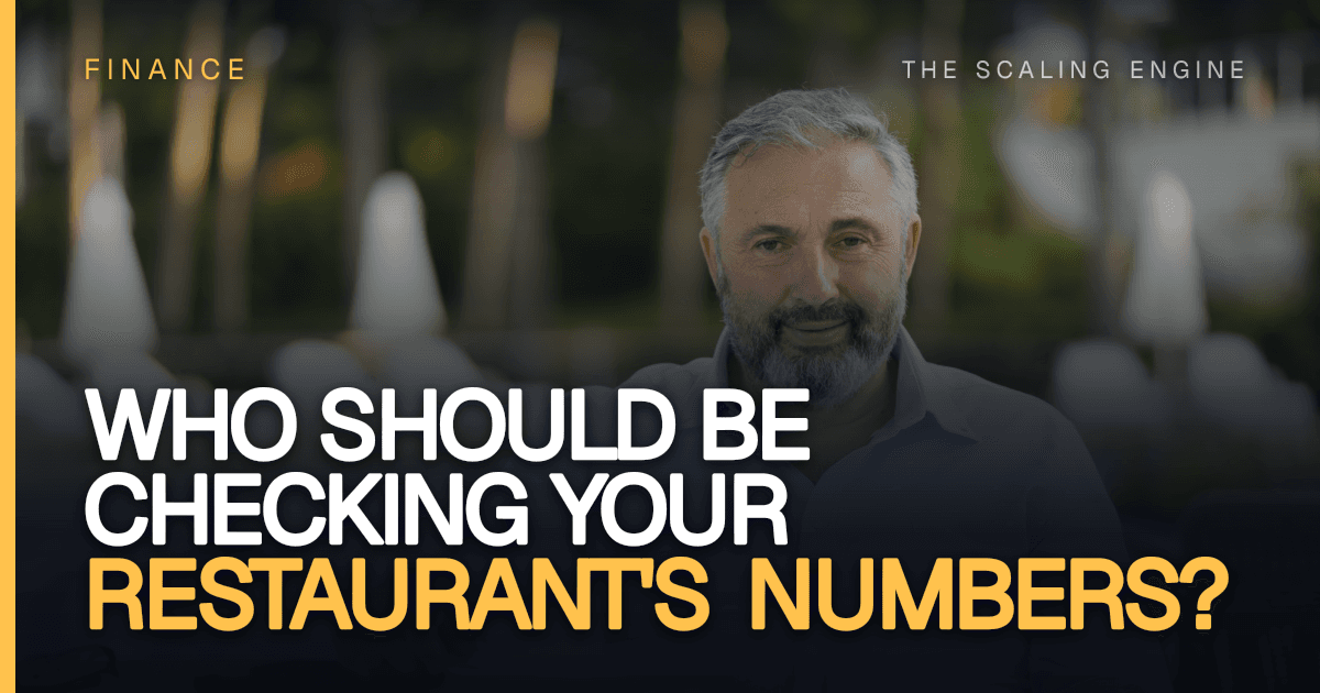 Who Should Be Checking Your Restaurant's Numbers?