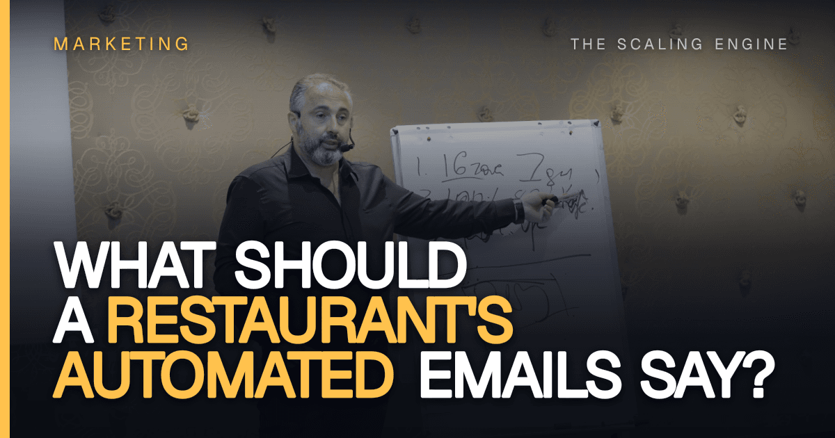 What Should a Restaurant's Automated Emails Say?