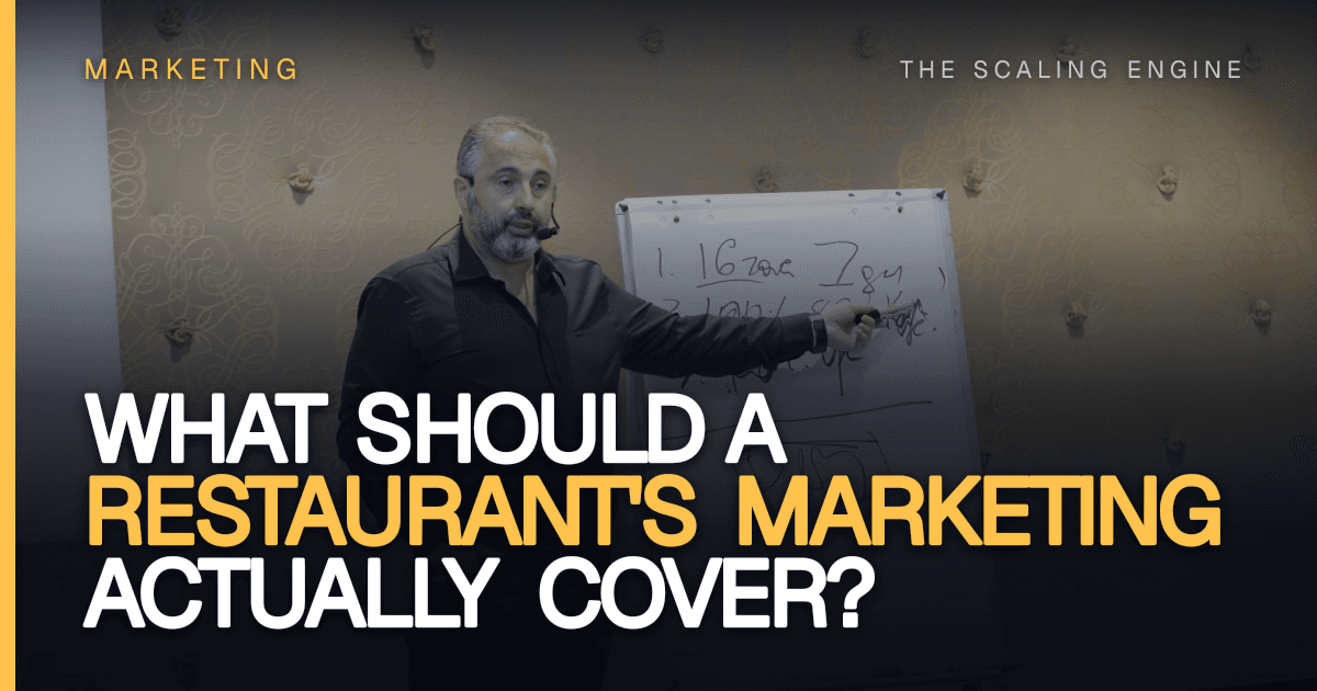What Should a Restaurant's Marketing Actually Cover?