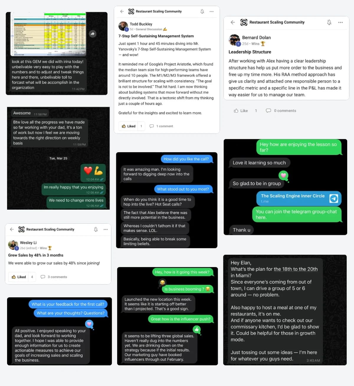 A restaurant owner talking about scaling past seven figures with Management OS